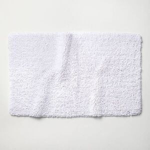 Casaluna -  Cotton Looped 40x24" Rectangle Bath Rug M White